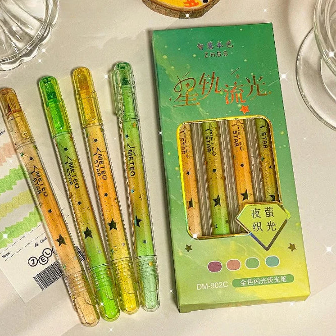 Gradient Glitter Highlighters Set
