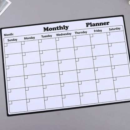 Reusable Magnetic Monthly Planner Sheet