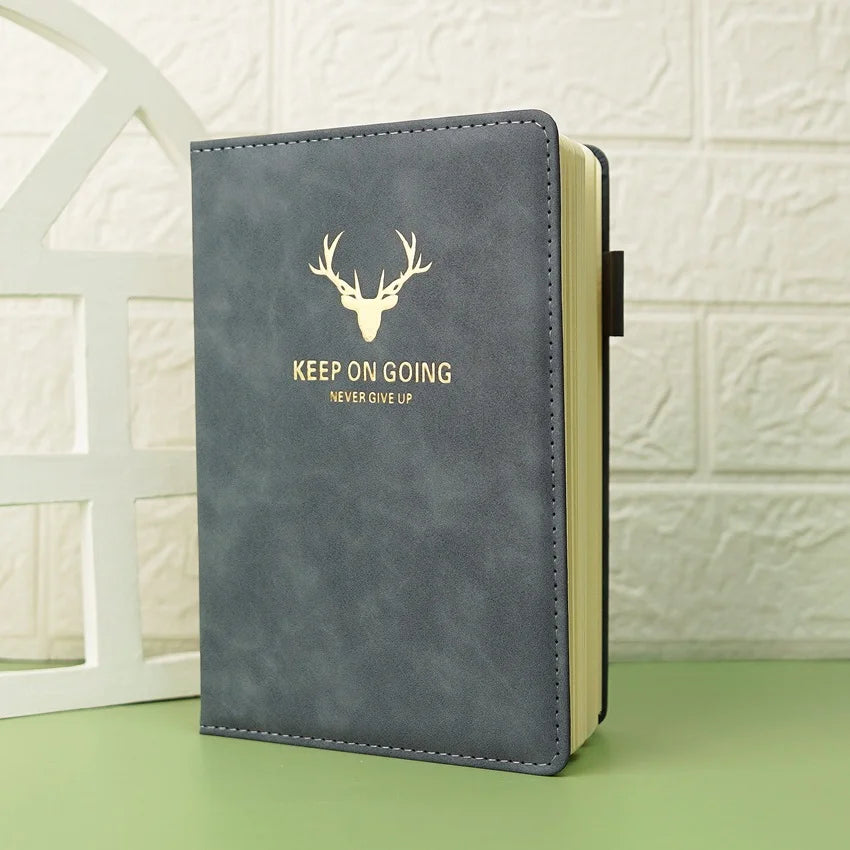 Markhor Printed A5 Leather Notebook Journal