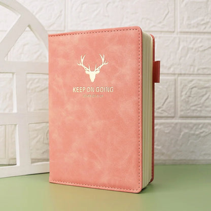 Markhor Printed A5 Leather Notebook Journal