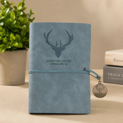 Markhor Embossed Leather Travel Journal