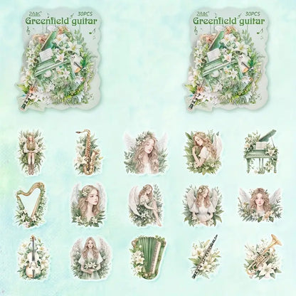 Melody of Strings Floral Fairy Stickers