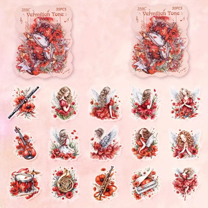 Melody of Strings Floral Fairy Stickers