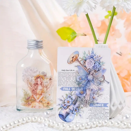 Melody of Strings Floral Fairy Stickers