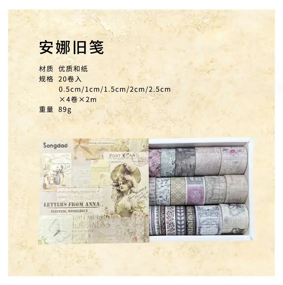 Memories of the Bygone Years Series Washi Tape Box