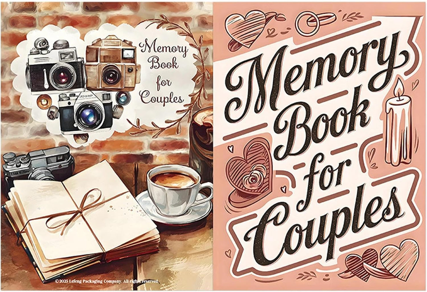 Memory Book for Couples – Scrapbook & Journal for Shared Moments