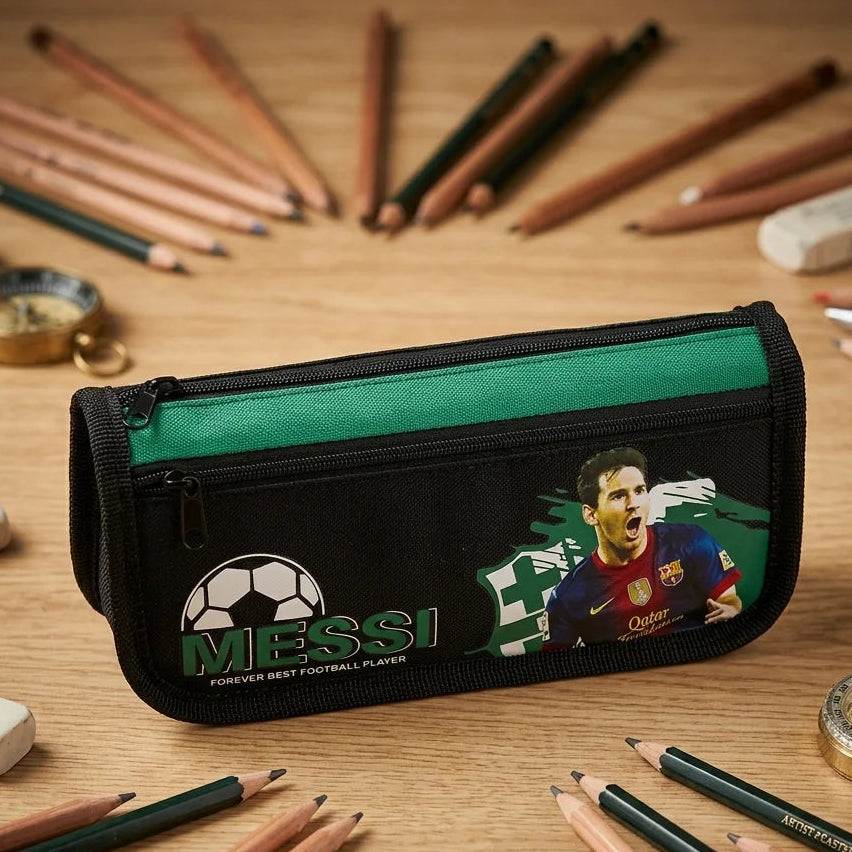 Messi Multifunctional Pouch Pencil Case -Green