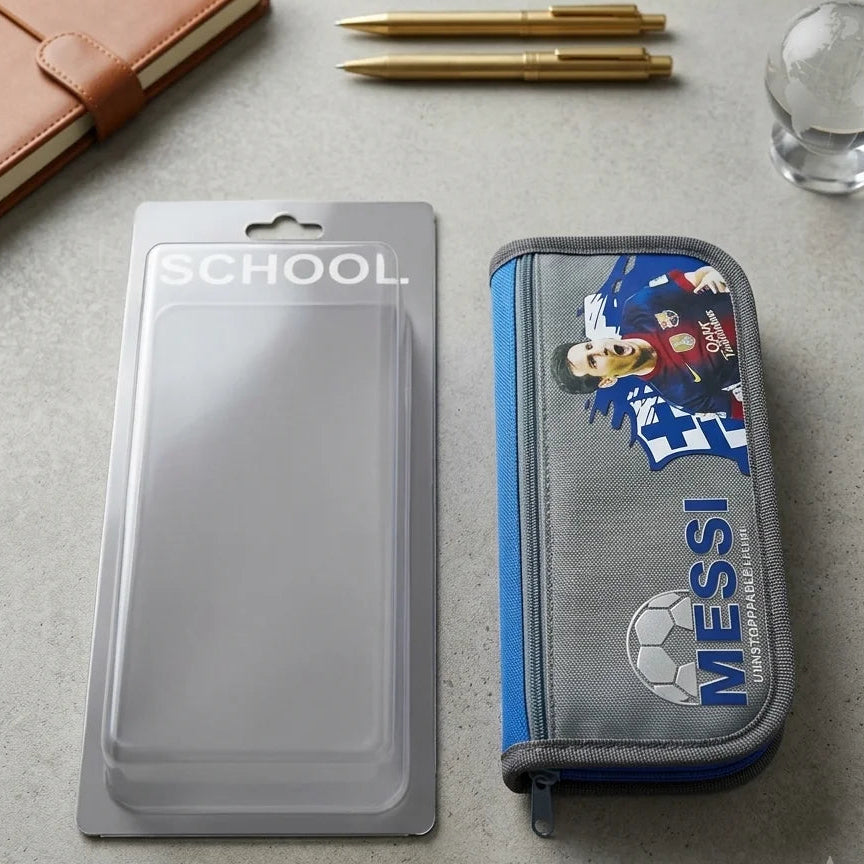 Messi Multifunctional Pouch Pencil Case - Blue
