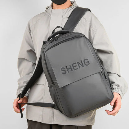 Solid Color Waterproof Backpack