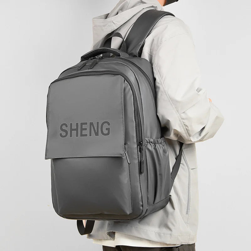 Solid Color Waterproof Backpack