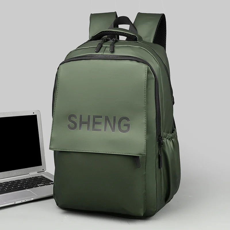 Solid Color Waterproof Backpack