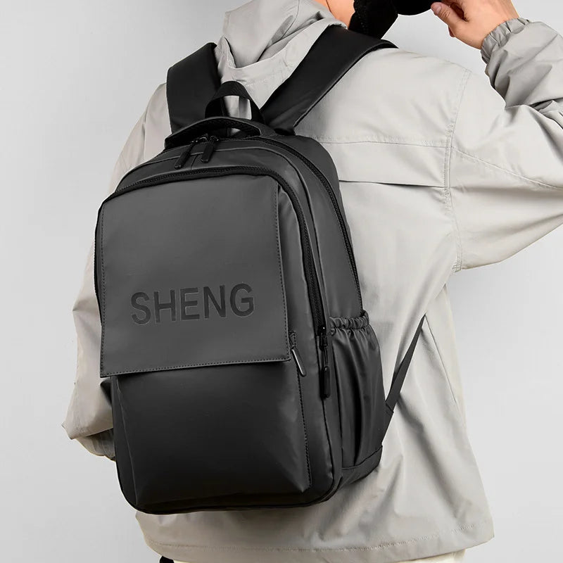 Solid Color Waterproof Backpack
