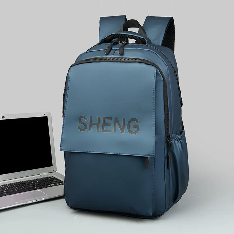 Solid Color Waterproof Backpack