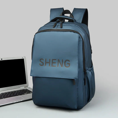 Solid Color Waterproof Backpack