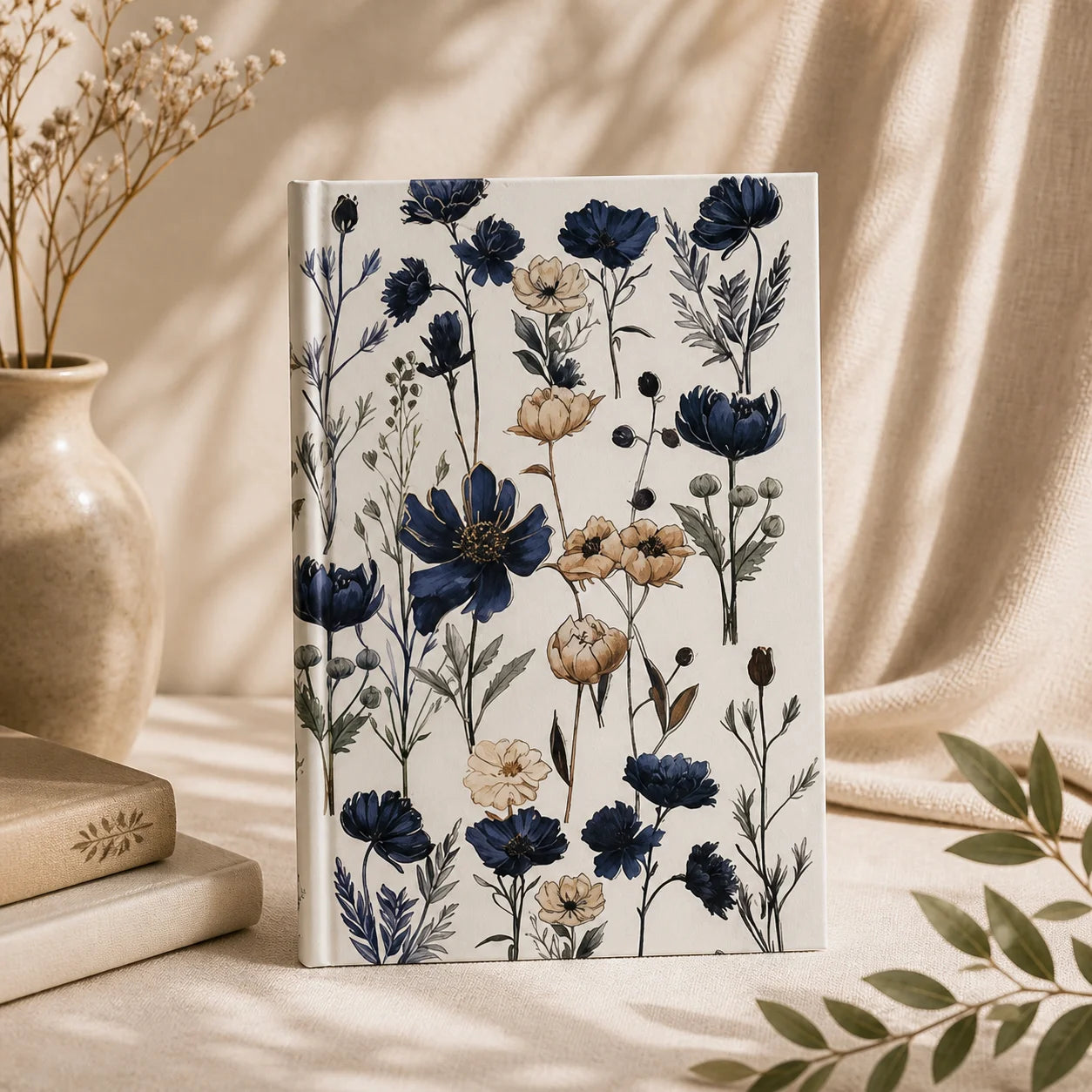 Flower Pattern Bush Hardcover Sketchbook