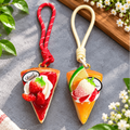 Mini Fruit Cake Bag Keychain