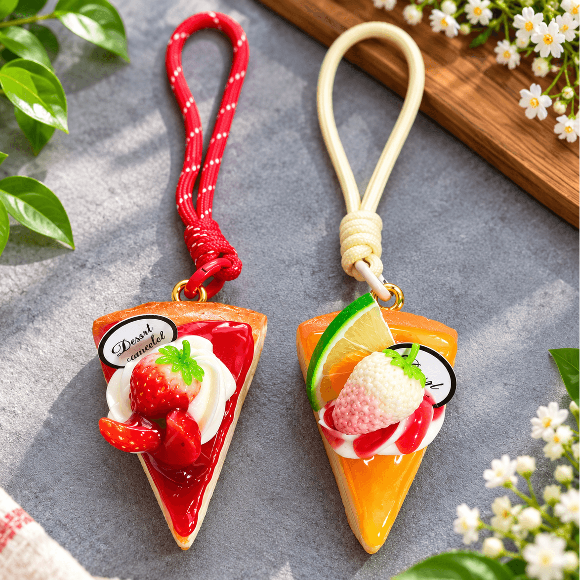 Mini Fruit Cake Bag Keychain