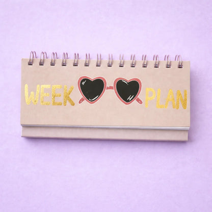 Mini Weekly Desktop Schedule Planner