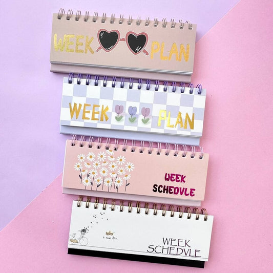 Mini Weekly Desktop Schedule Planner