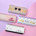 Mini Weekly Desktop Schedule Planner