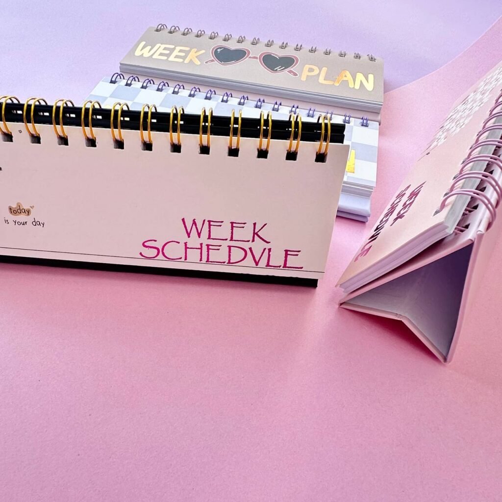 Mini Weekly Desktop Schedule Planner