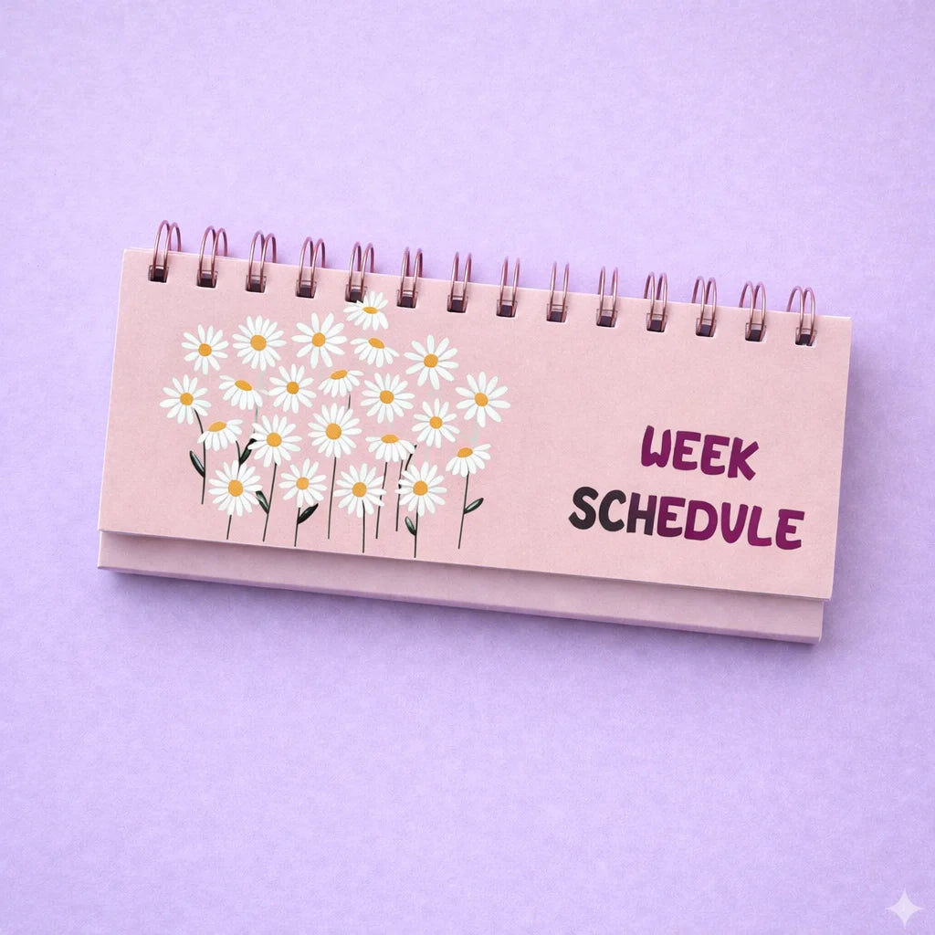 Mini Weekly Desktop Schedule Planner
