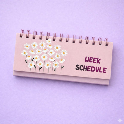 Mini Weekly Desktop Schedule Planner