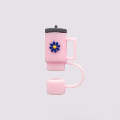 Mini Cup Straw Tip Covers For Tumbler