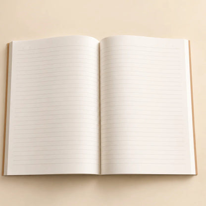 Minimal Kraft Cover Notebook