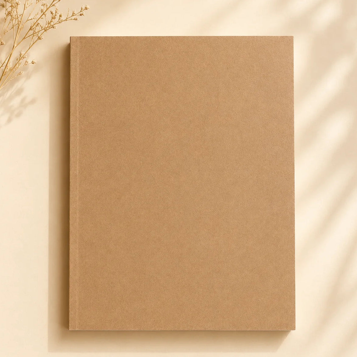Minimal Kraft Cover Notebook
