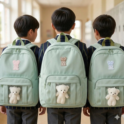 Mint Green Multi Pocket Backpack
