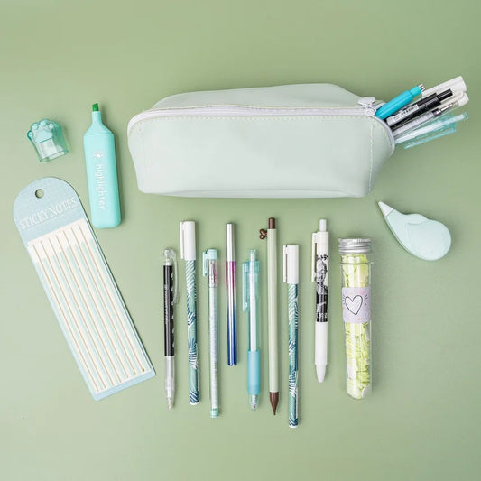 Mint Green Stationery Bundle with Pencil Case