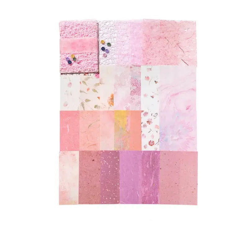 Mixed Material Material Paper Romantic Series Deco Sheets