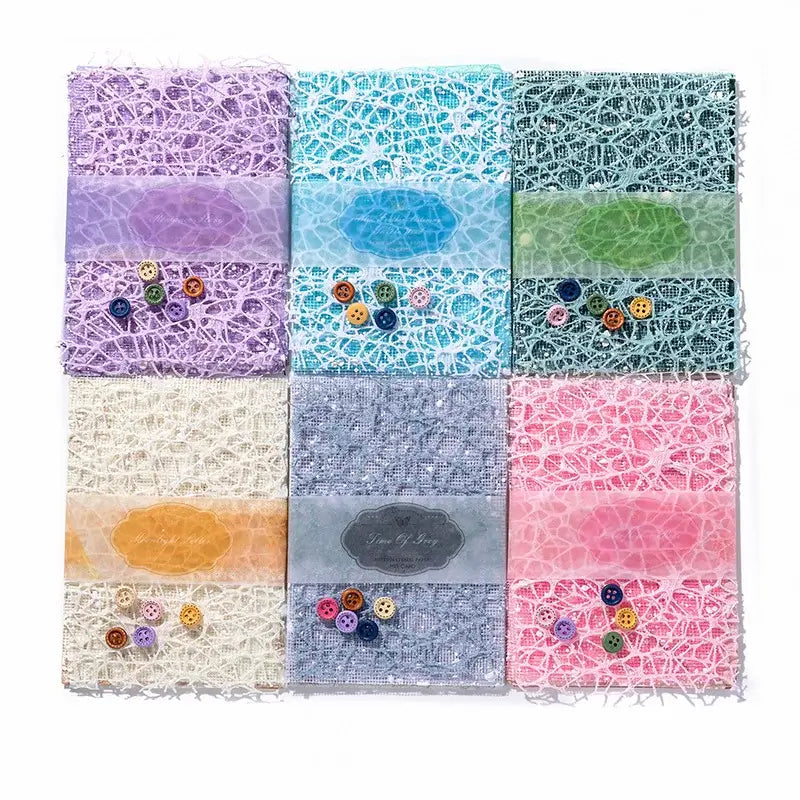 Mixed Material Material Paper Romantic Series Deco Sheets