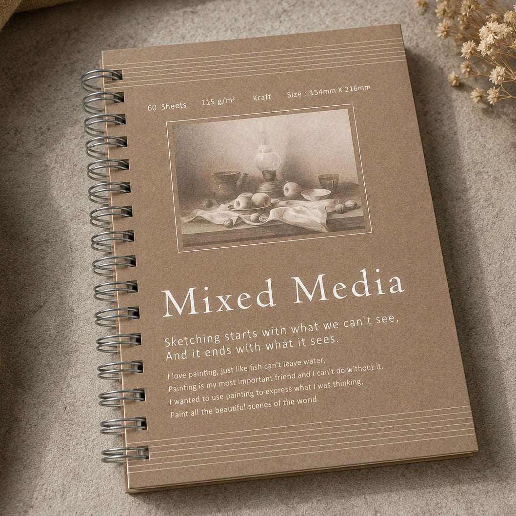 Mixed Media Kraft Pages Hardcover Journal