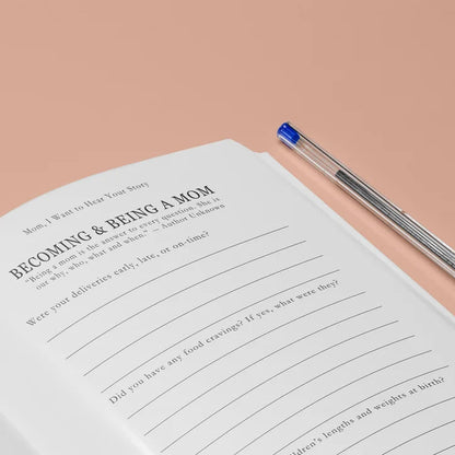 "Mom, I Want to Hear Your Story" Mother's Guided Journal