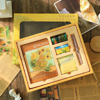 Monet and Van Gogh Oil Painting Series Journaling Kit Set