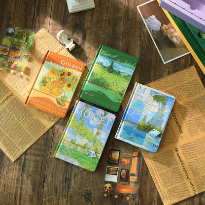 Monet and Van Gogh Oil Painting Series Journaling Kit Set