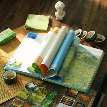 Monet and Van Gogh Oil Painting Series Journaling Kit Set