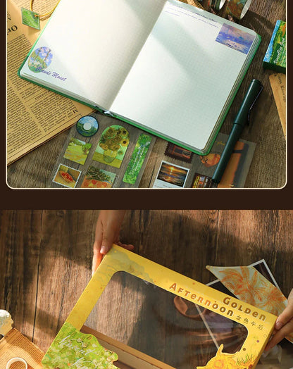 Monet and Van Gogh Oil Painting Series Journaling Kit Set