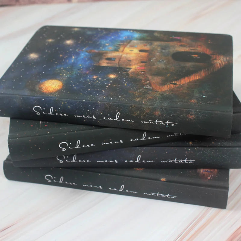 Moon & Stars Art Hardcover Notebook