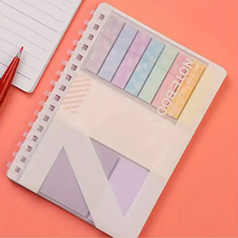 Morandi Color Loose-leaf Sticky Notes And Sandwich Notebook