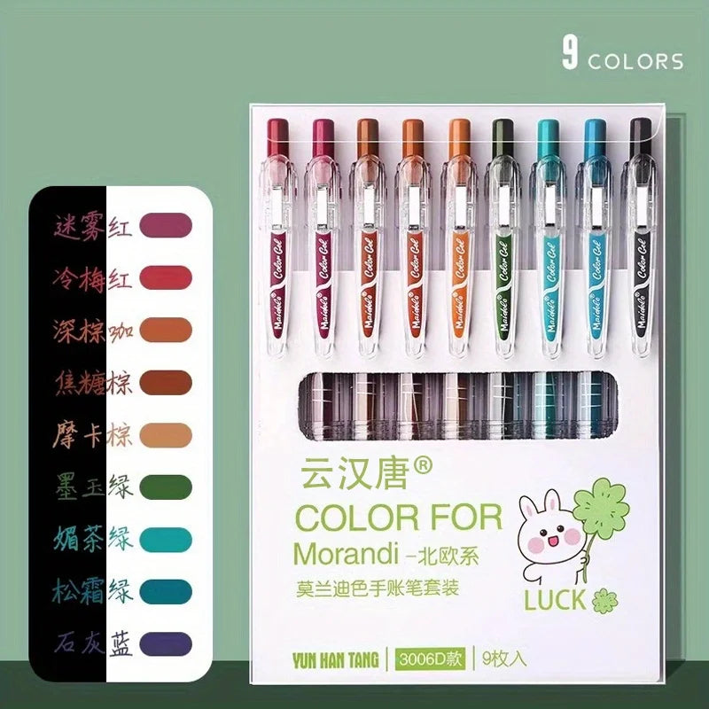 Morandi Colored Stretchable Pen Set