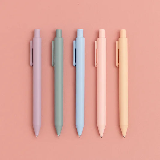 Morandi Color Gel Pen Set Of 5