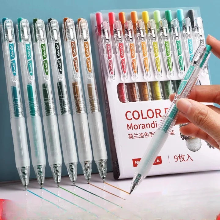 Morandi Colored Stretchable Pen Set