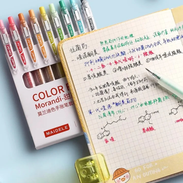 Morandi Colored Stretchable Pen Set