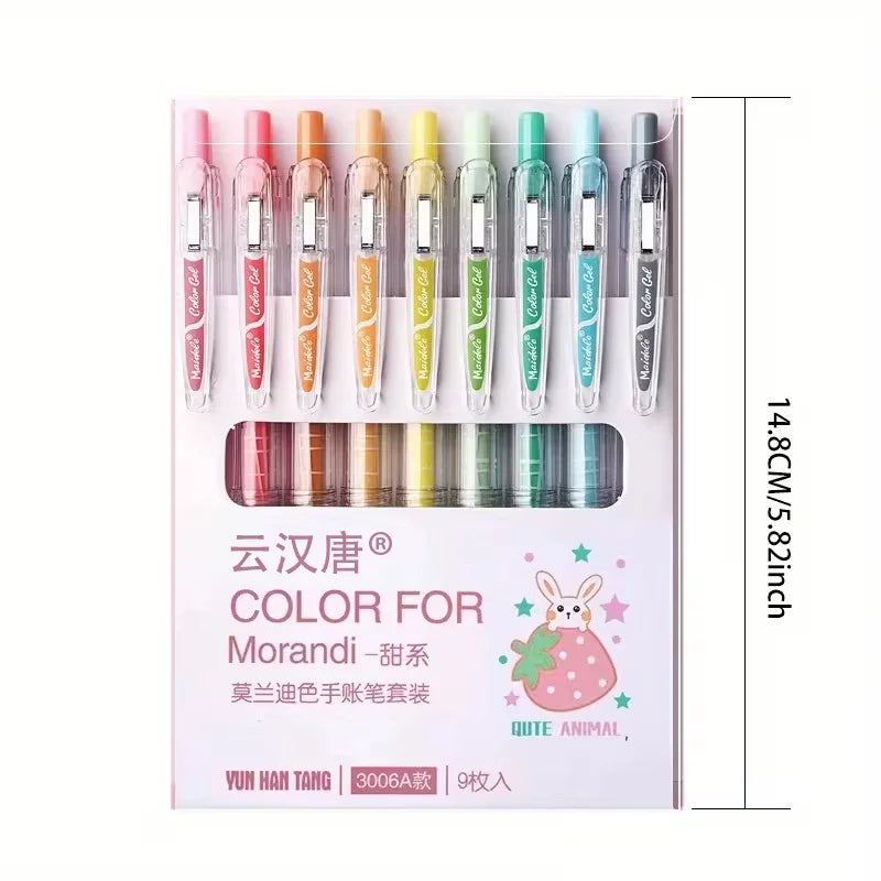 Morandi Colored Stretchable Pen Set