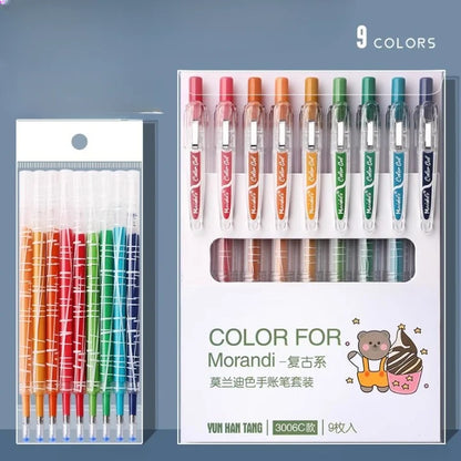 Morandi Colored Stretchable Pen Set