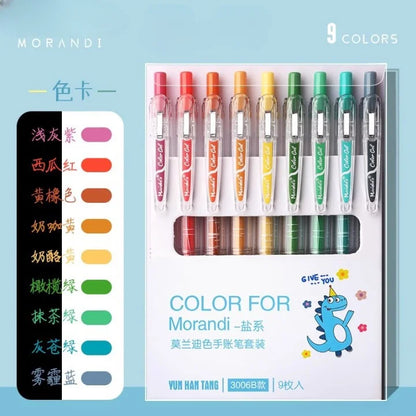 Morandi Colored Stretchable Pen Set