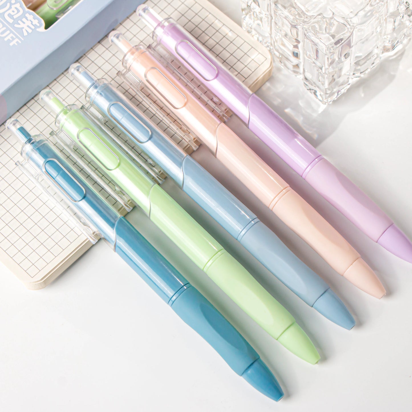 Morandi Cream Puff Gel Pens